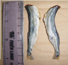 Dried seasoned flying fish